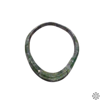 antique oval stone pool surround at bca