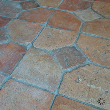 antique terracotta floors similar to Chenonceau