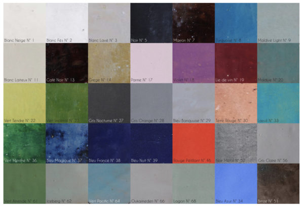 all glazed tile colours