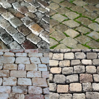 mix of many antique reclaimed cobblestone similar to chateau