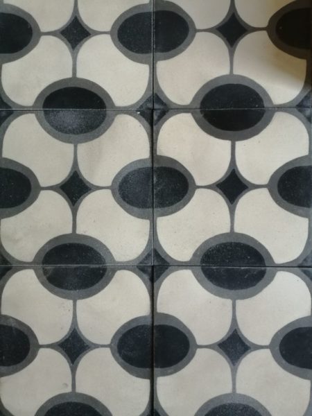 oval pattern cement tiles from BCA