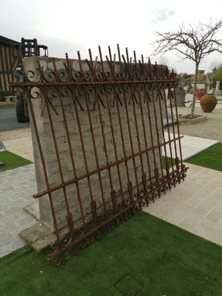 antique iron wall grill in our premise