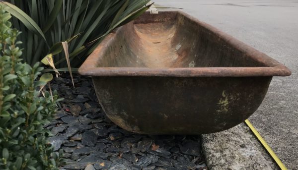 reclaimed cast iron trough for horses