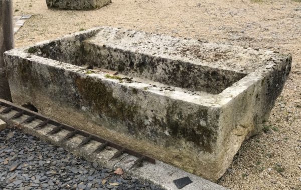 Limestone trough with reclaimed patina