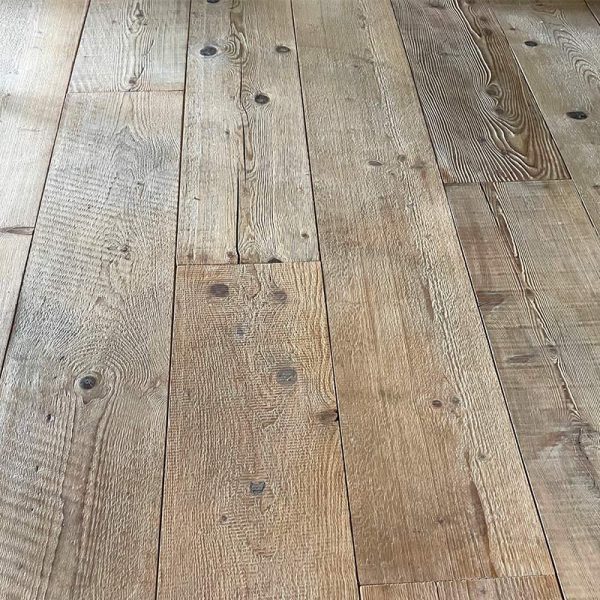 Antique wide boards with soft finish