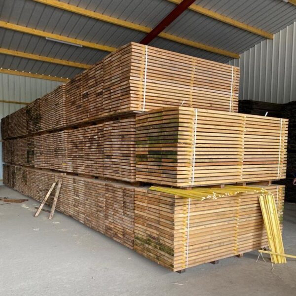 stock of wide pine boards at BCA