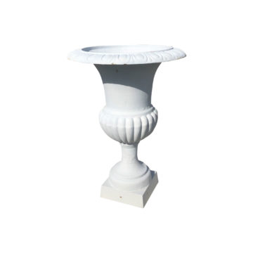 pair of white medicis vase