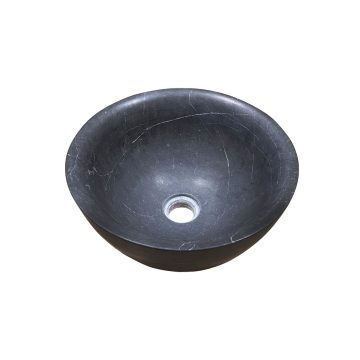 Rounded bluestone washbasin