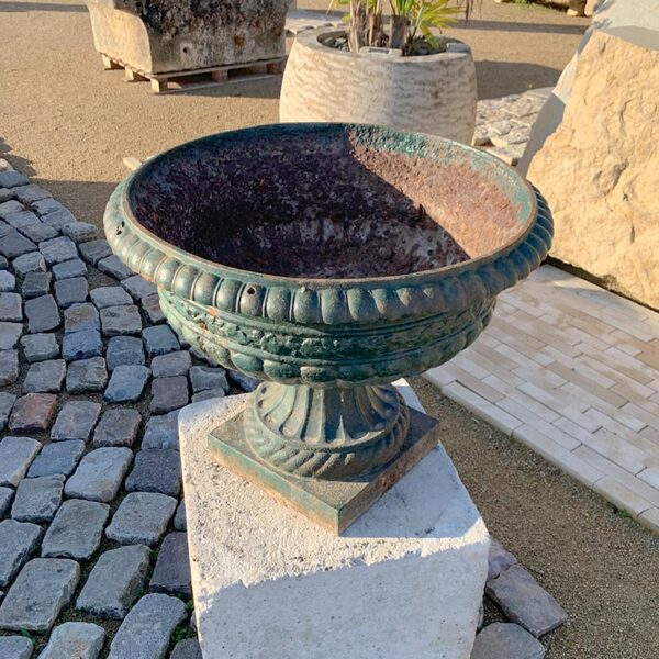 antique green medici vase