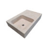 travertine sink with drainer