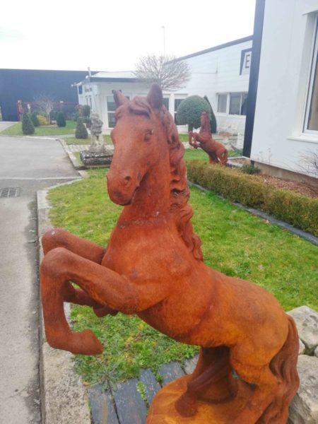Statue of horse in cast iron