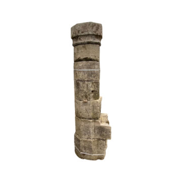 Antique limestone gateway pilllars