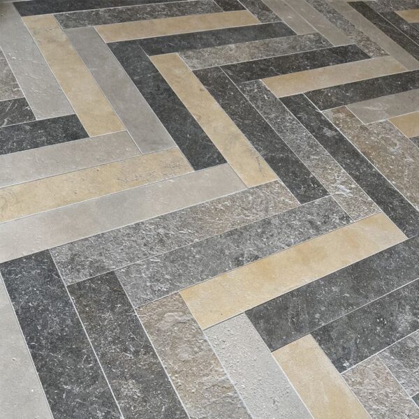 Herringbone new limestone