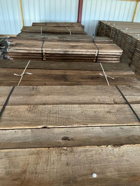 stock of antique oak floorboards