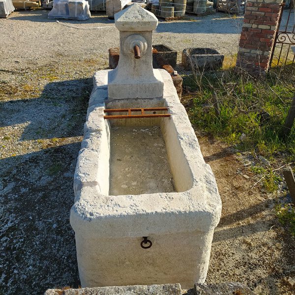 antique limestone fountain