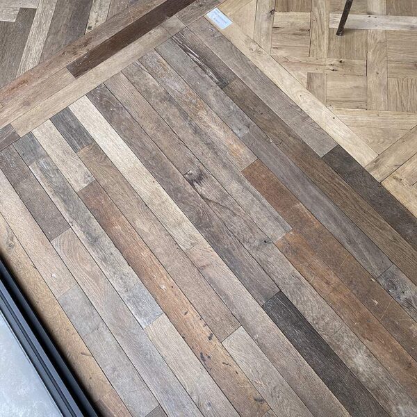 Antique oak parquet