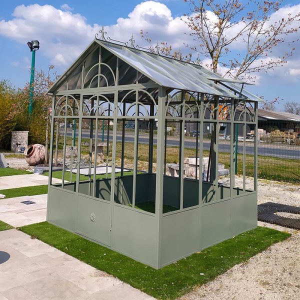 traditional green greenhouse