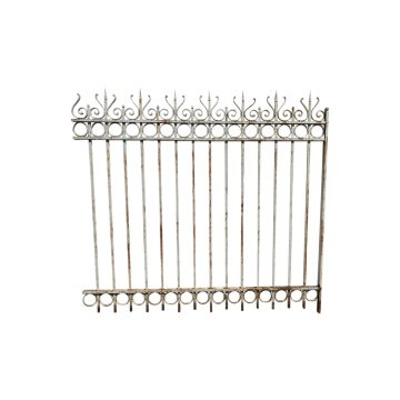 Reclaimed white iron railings