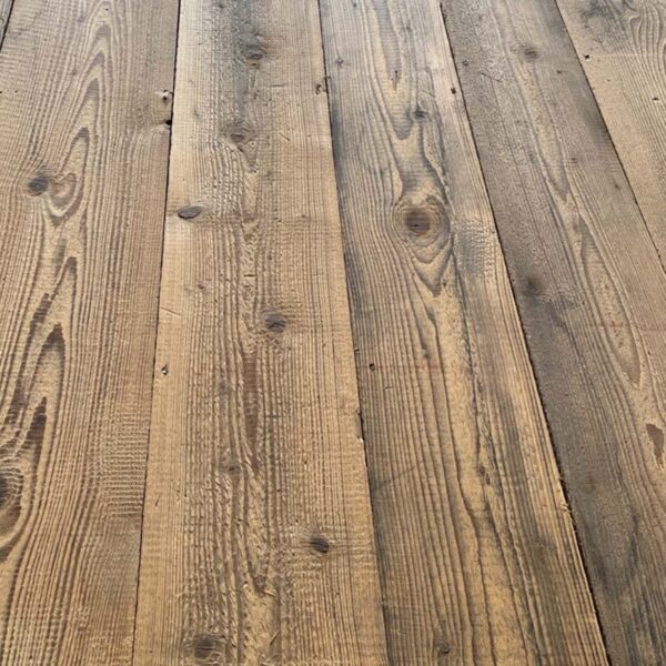 Pine floorboards authentic