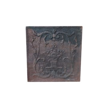 Small cast iron fire back