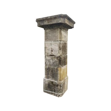 Classic antique limestone column