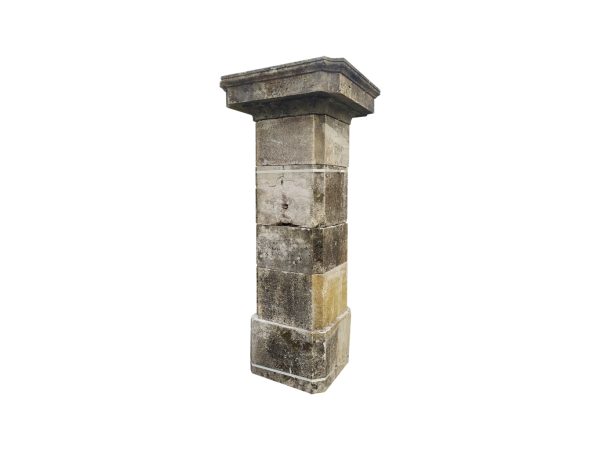 Classic antique limestone column