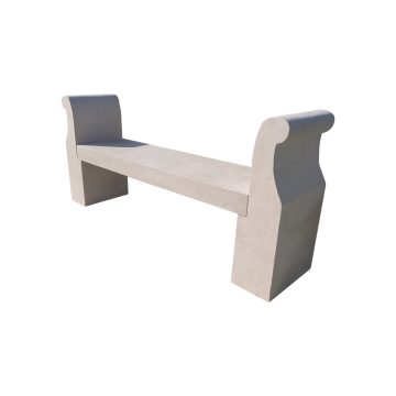 New classic beige stone bench