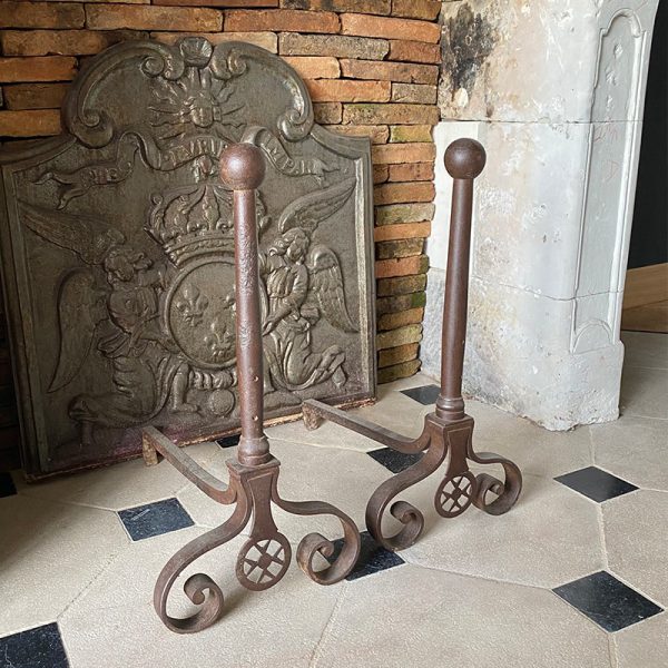 19th century andirons