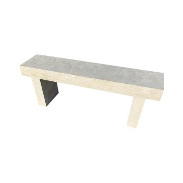 contemporary limestone benches