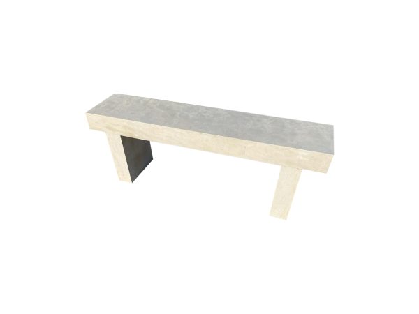 contemporary limestone benches