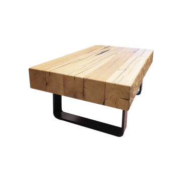 Modern reclaimed oak top table