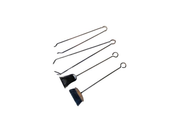 Old fireplace cleaning tools