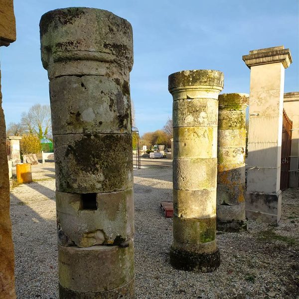 Old limestone column