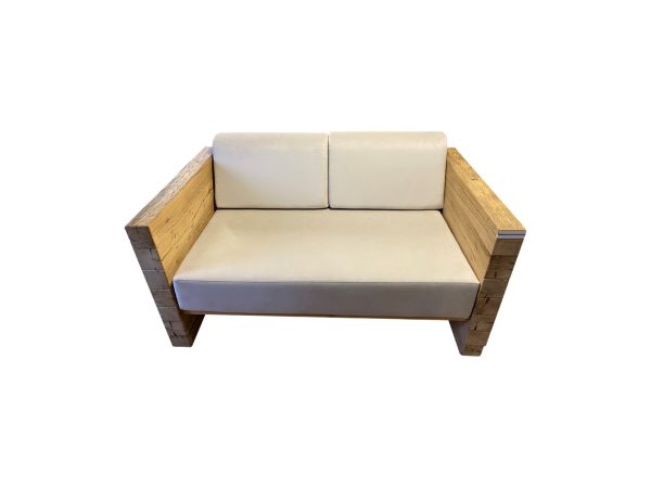 2 seater in antique oak sofa