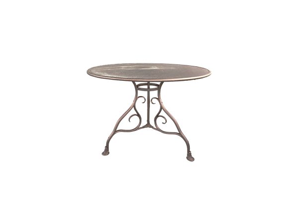 Circular art nouveau bistro table