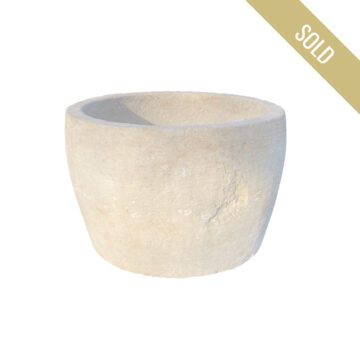 reclaimed antique French limestone vat