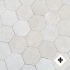 Lightly patinated noblesse hexagon floors