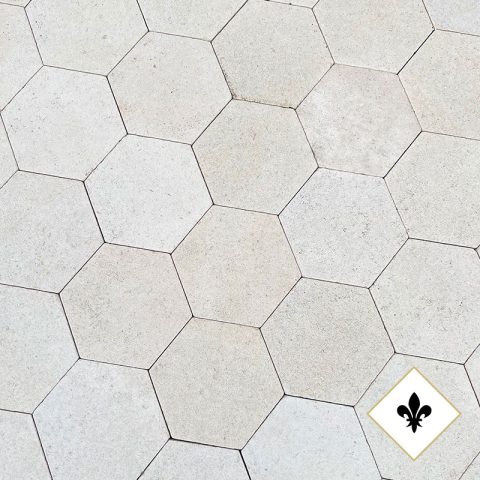 Lightly patinated noblesse hexagon floors