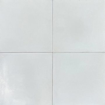 White cement tiles