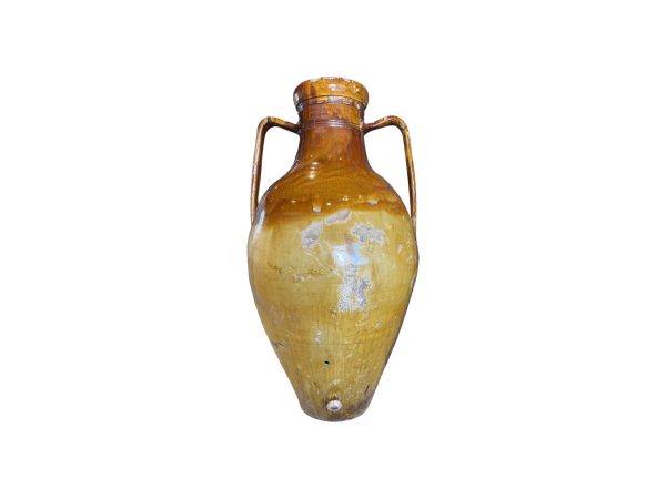 Big antique glazed italian amphora