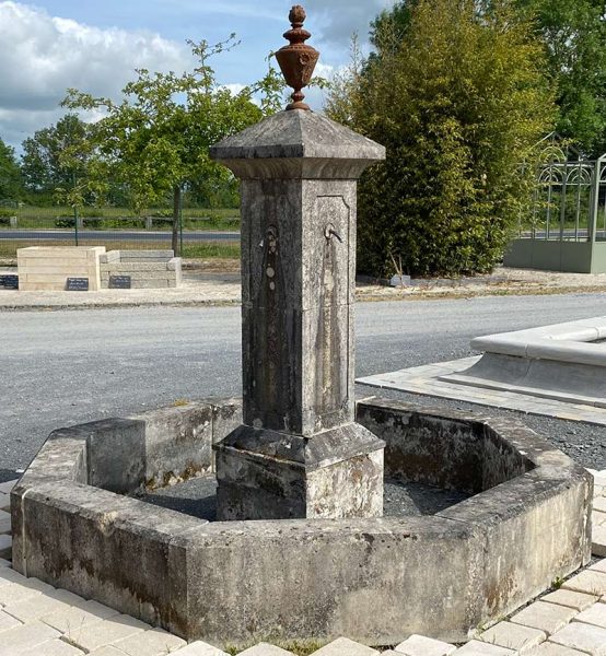 Antique octogonal fountain