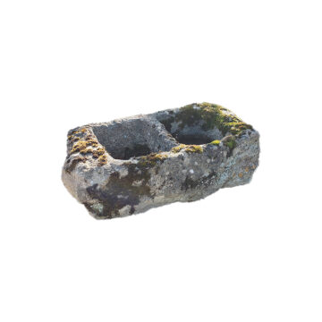 small antique stone trough