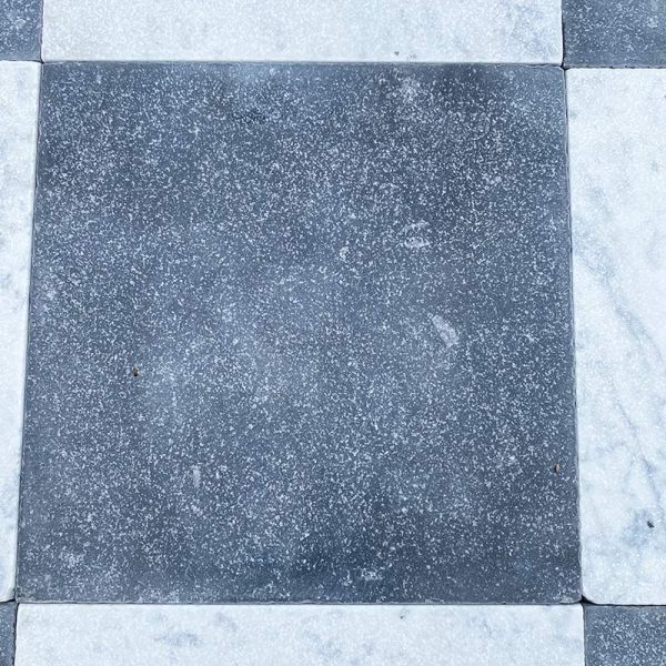 Black marble floor