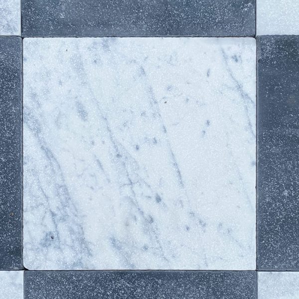 White marble floor