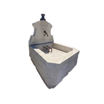 Antique limestone rectangular fountain with pool