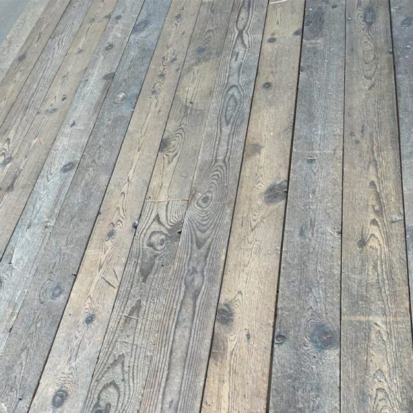 Antique long pine floor