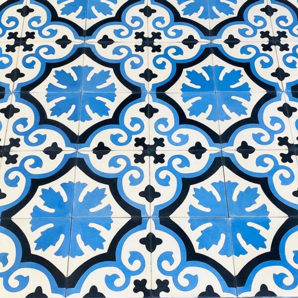 Cornflower france symbol cement tiles