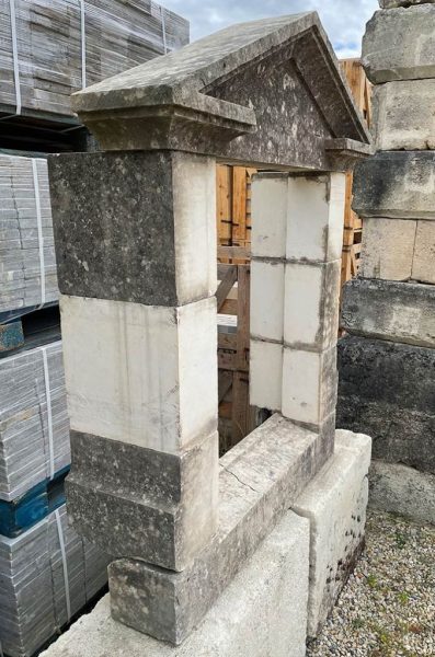 French limestone reclaimed dormer