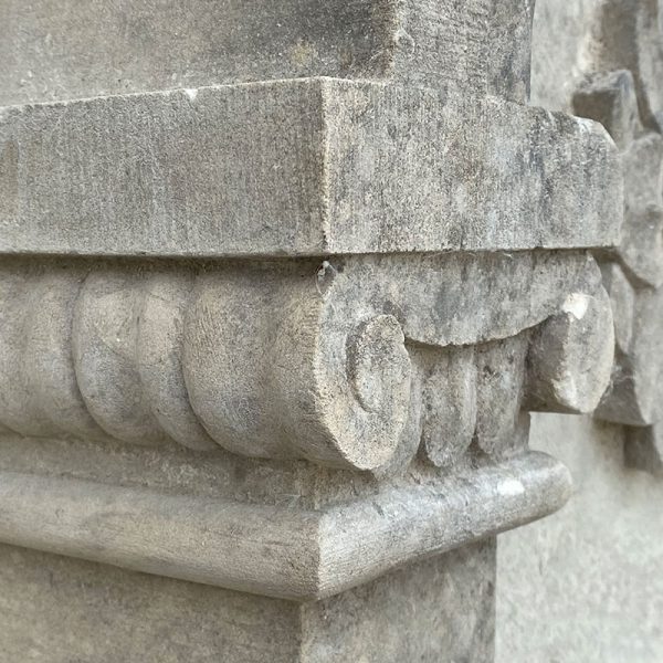 Hand carved wall fountain