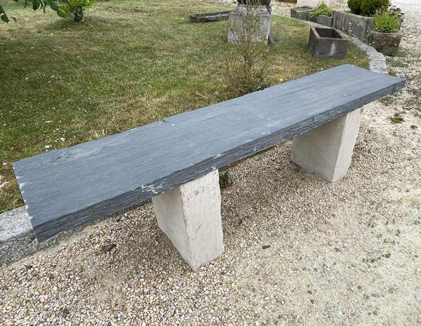 Natural schiste benches